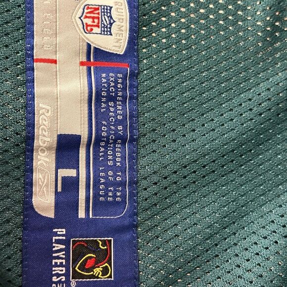 Reebok NFL Teal and Black Jersey Hank Baskett autographed jersey size large - Picture 6 of 6